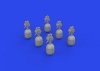 Eduard 672395 WWII USAAF oxygen cylinder A-4 1/72